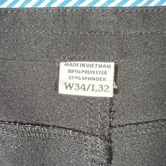 Footjoy Pants Mens 34x32 Black Golf Performance Athletic Fit *SEVERE FADING - Picture 9 of 12